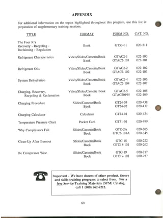 Refrigerant.service technique