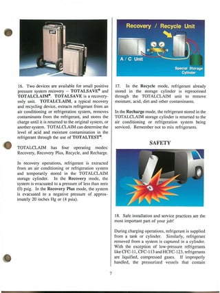 Refrigerant.service technique