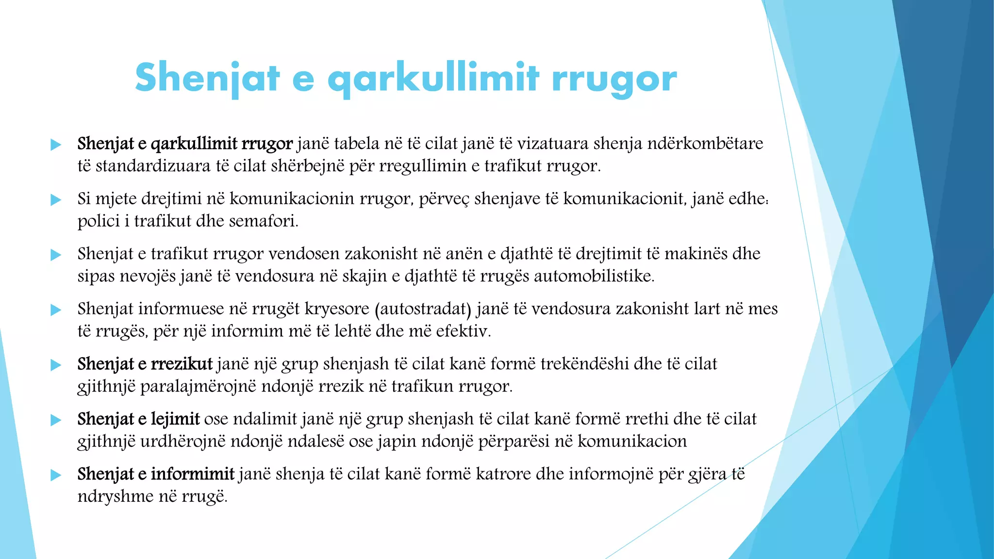 Rregullat E Qarkullimit PPTX