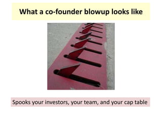 What a co-founder blowup looks likeSpooks your investors, your team, and your cap table