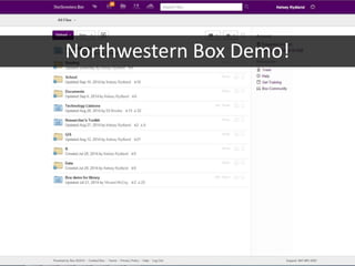 Northwestern Box Demo!
 