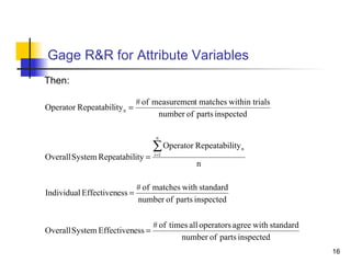R&R Gage Analysis | PPT