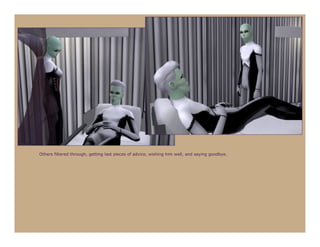 Others filtered through, getting last pieces of advice, wishing him well, and saying goodbye.
 