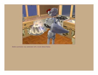 Stella’s promotion was celebrated with a lovely Baked Alaska.
 