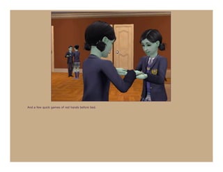 And a few quick games of red hands before bed.
 