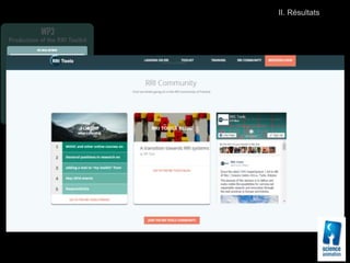 II. Résultats
 