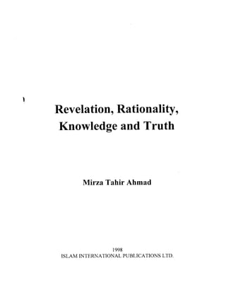 REVELATION RATIONALITY KNOWLEDGE AND TRUTH