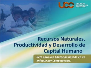 Rrnn productividad y desarrollo de capital humano
