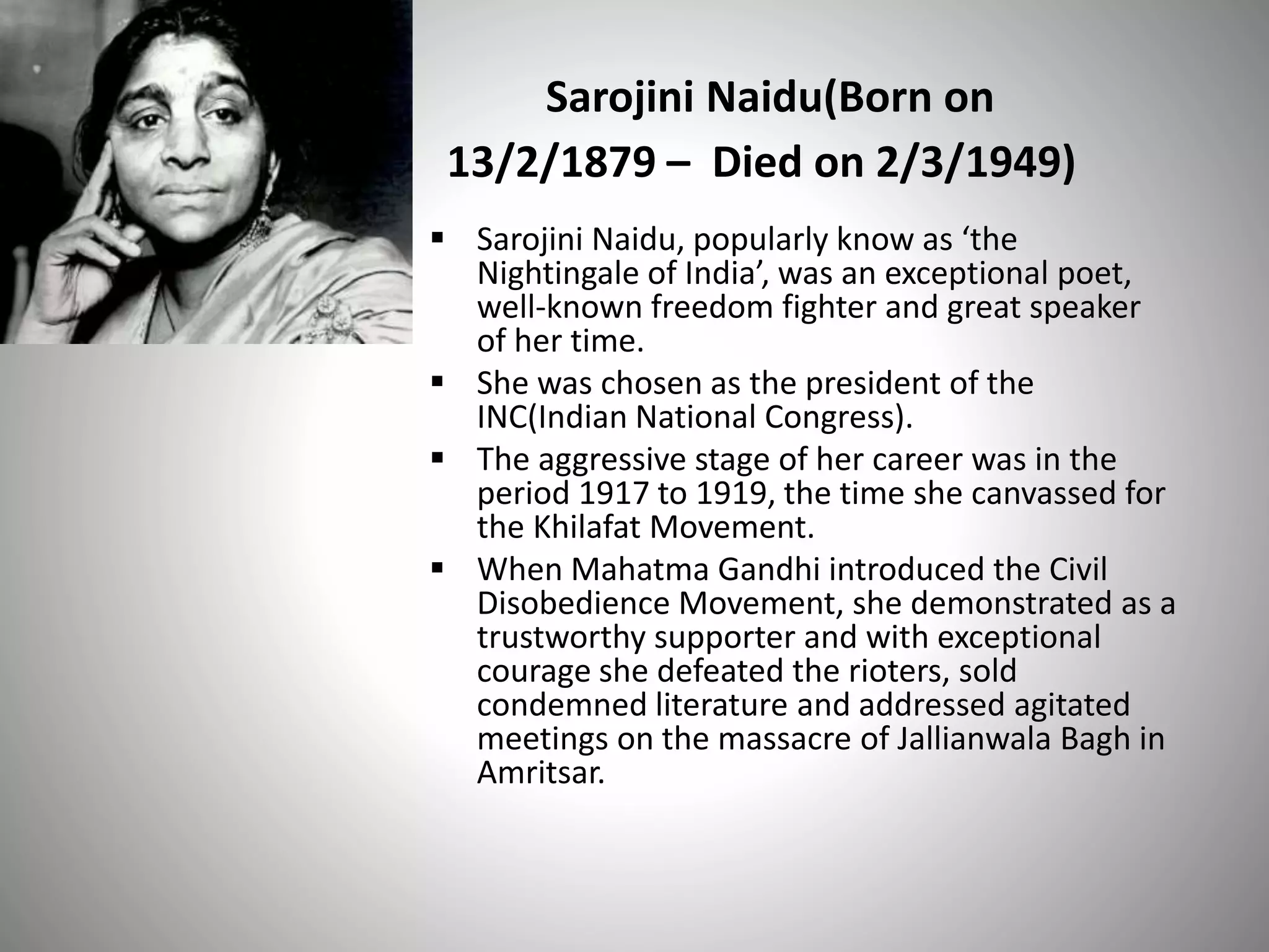 The Role of Women in Indian freedom struggles | PPTX