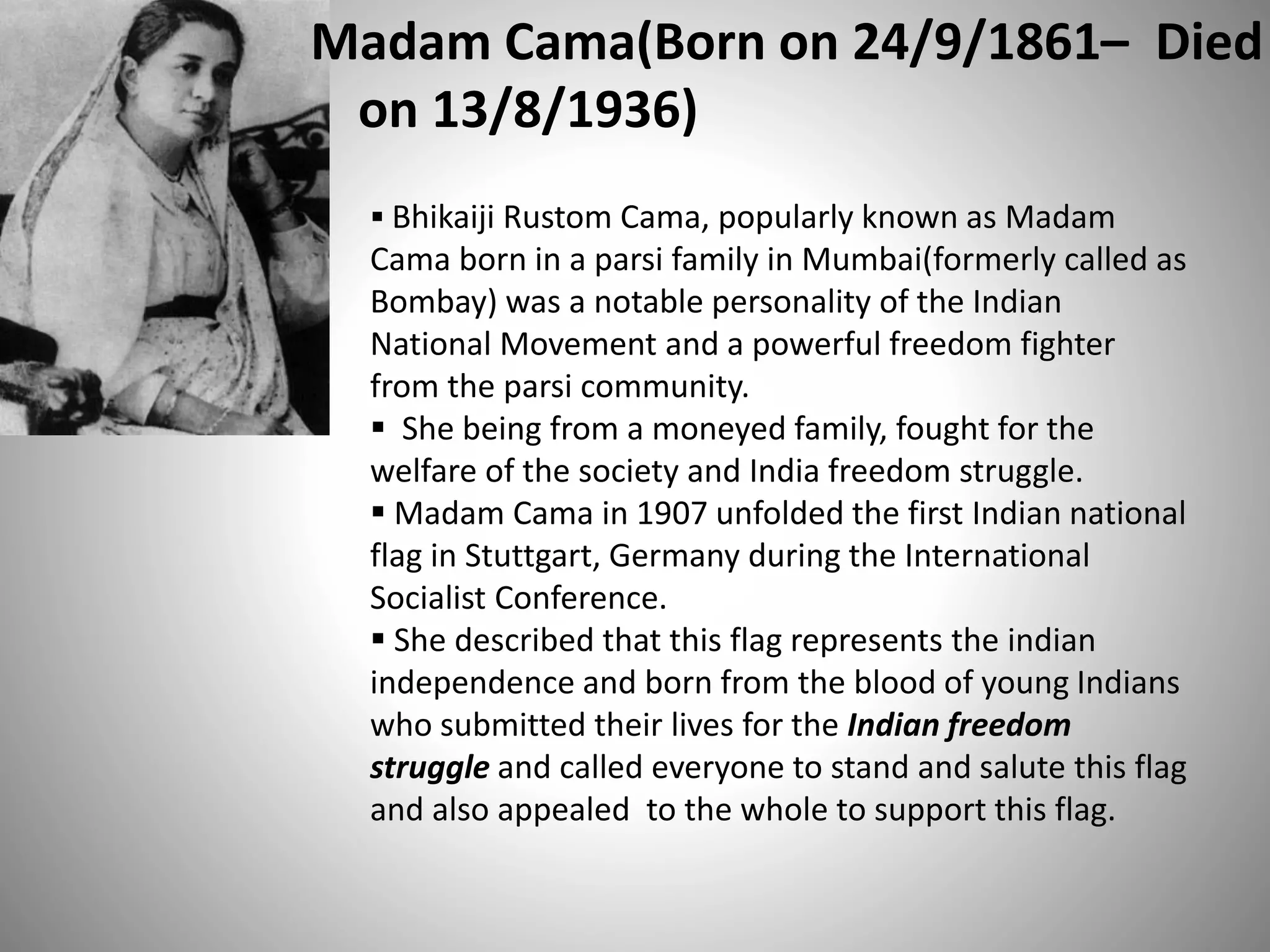 The Role of Women in Indian freedom struggles | PPTX