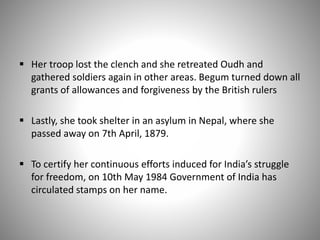 The Role of Women in Indian freedom struggles | PPTX