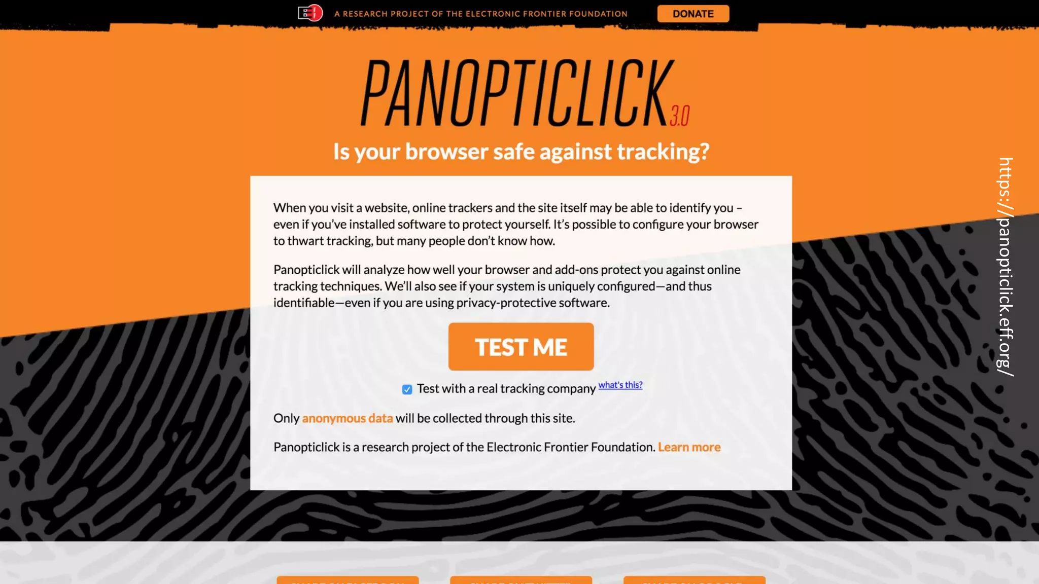 https://panopticlick.eff.org/
 