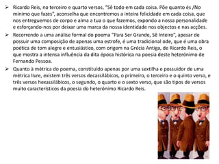 Ricardo Reis - Heterónimo de Fernando Pessoa | PPTX