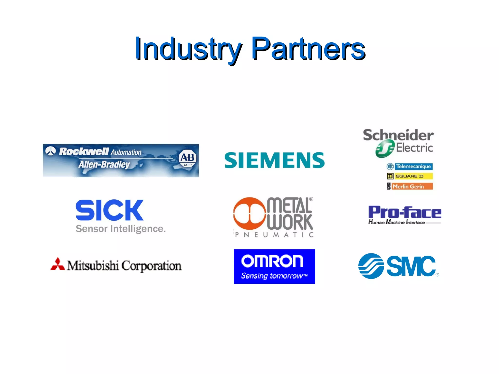 Industry PartnersIndustry Partners
A selection of equipment & software suppliers we regularly use:
 