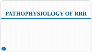 PATHOPHYSIOLOGY OF RRR
33
 