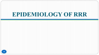 EPIDEMIOLOGY OF RRR
40
 