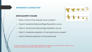 residual ridge resoprtion in complete denture patients | PPTX