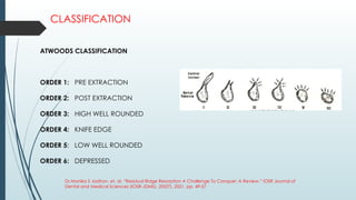 residual ridge resoprtion in complete denture patients | PPTX