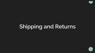 133
Shipping and Returns
 