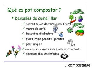 El compostatge
 