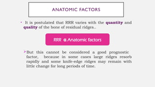 Systemic Factors For Rrr Rrrr (1).pptxppt of residual ridge resorption | PPTX