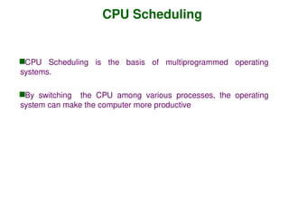 Computer Rron Unit Schedulle RR Scheduling concepts with sample problems.ppt