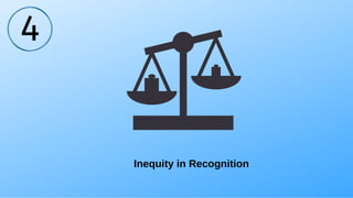 Inequity in Recognition
4
 