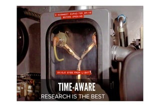 TIME-AWARE
RESEARCH IS THE BEST
 