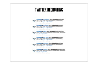 TWITTER RECRUITING
 