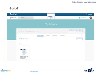 Pinterest para Empresas - Cómo emplear Pinterest dentro de la Web
Scribd
 
