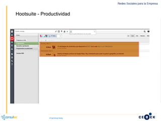 Hootsuite - Programación
Hootsuite - Productividad
 