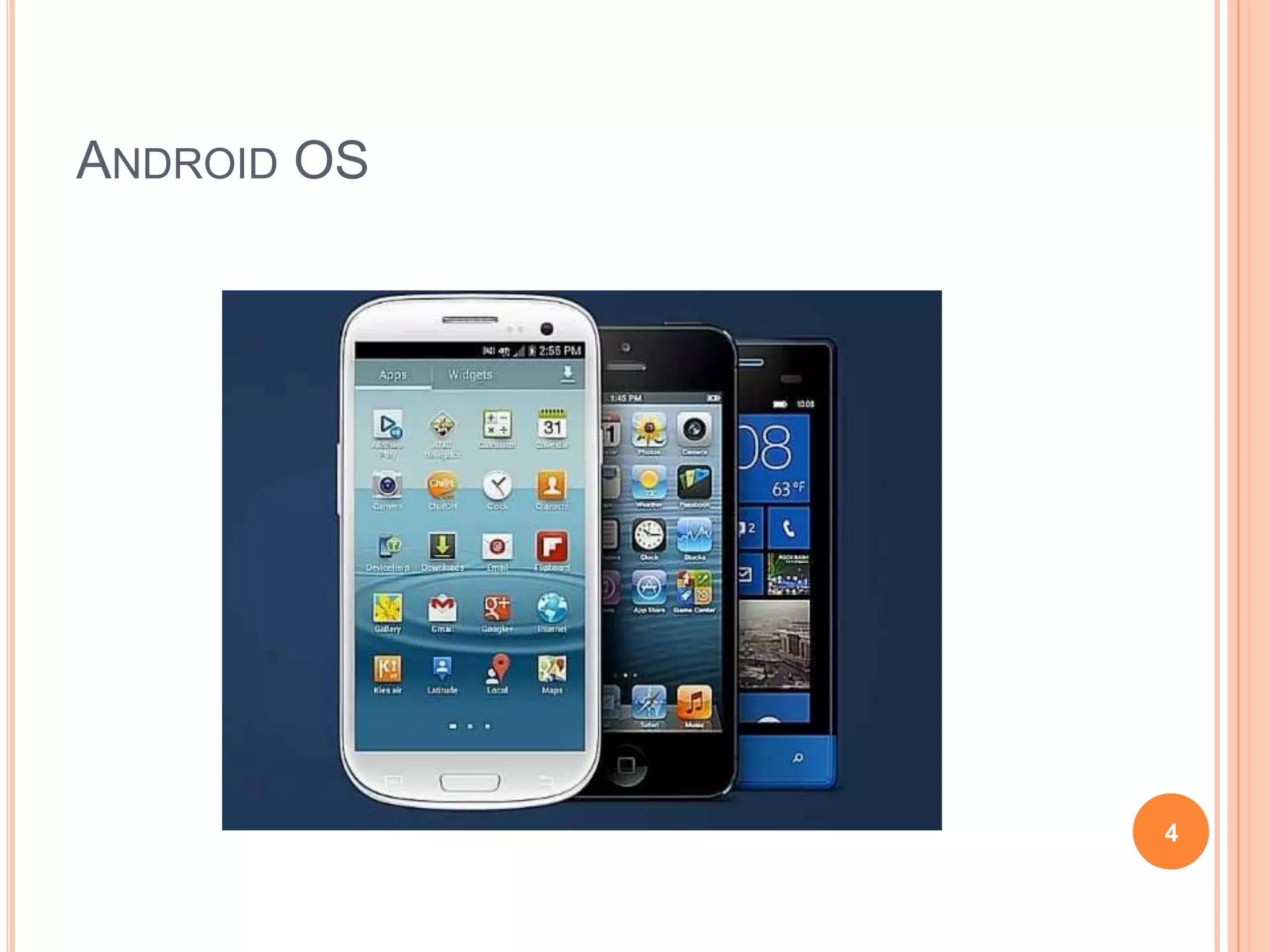 ANDROID OS
4
 
