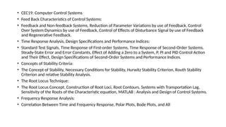 Comprehensive Control Systems: Feedback, Stability, and Digital Control ...