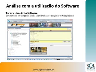 Análise com a utilização do Software  Parametrização do Software Levantamento em Campo das Áreas a serem analisadas e Categorias de Risco presentes 