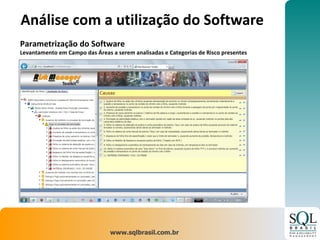 Análise com a utilização do Software  Parametrização do Software Levantamento em Campo das Áreas a serem analisadas e Categorias de Risco presentes 