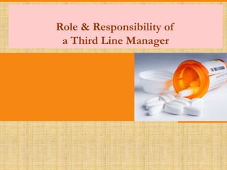 Role & Responsibility of
a Third Line Manager
 