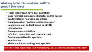 Rapid Roster Competency (RRT) Rapid Response Team Composition and Roles .pptx
