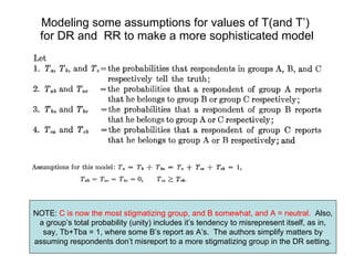 Multinomial Model Simulations | PPT