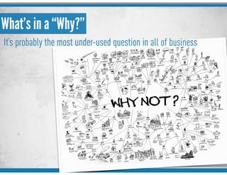 What’s in a “Why?”
It’s probably the most under-used question in all of business
 