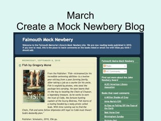 March Create a Mock Newbery Blog 
