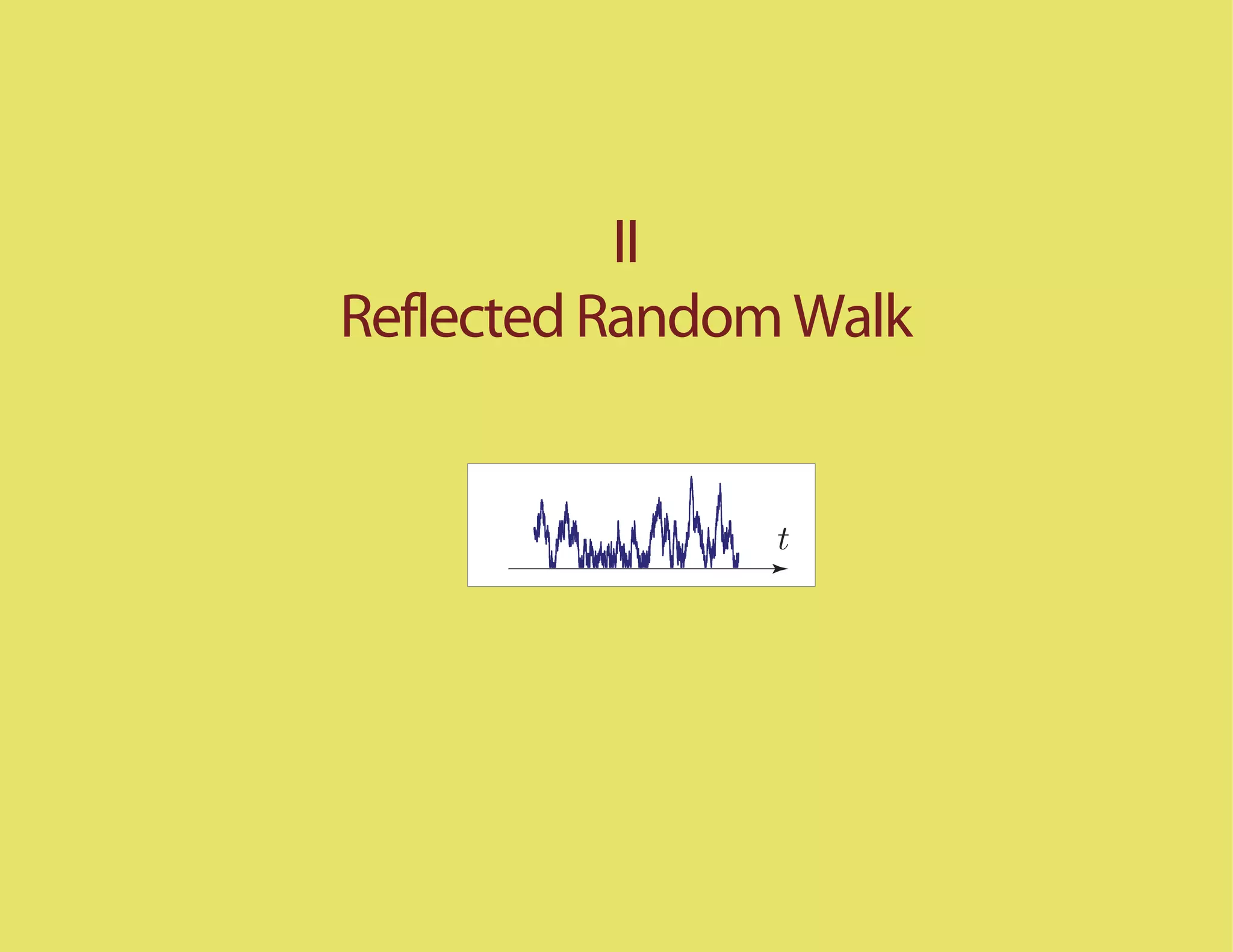 II
Reflected Random Walk


                t
 