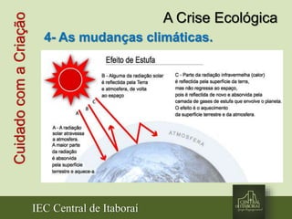 IEC Central de Itaboraí
CuidadocomaCriação A Crise Ecológica
4- As mudanças climáticas.
 