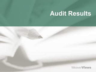 Audit Results
 