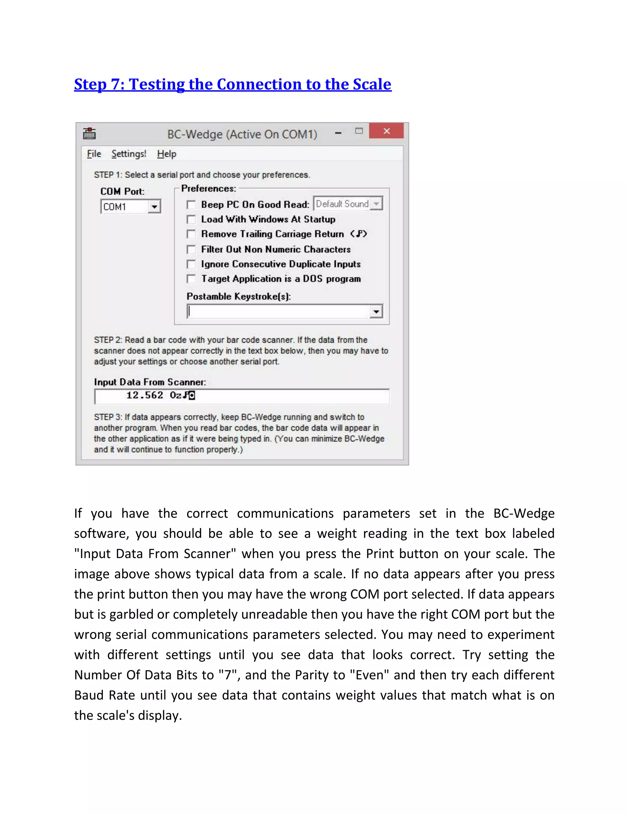 Scale Connect Computer Connection Utility Rs 232 options how to connect an electronic balance or scale to a pc ...