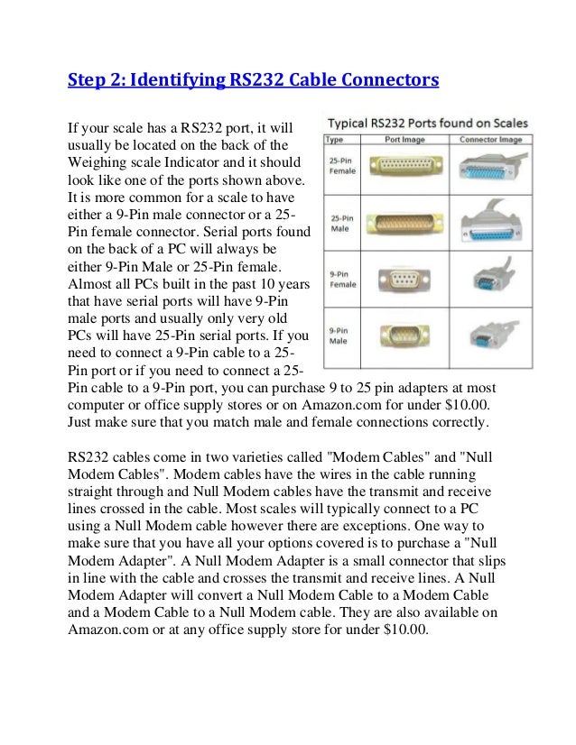 How To Read A Weight Scale Via Serial Port ographybertyl