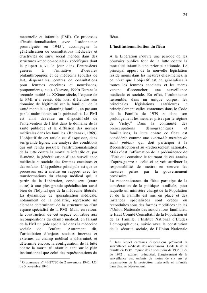 La Protection Maternelle Et Infantile