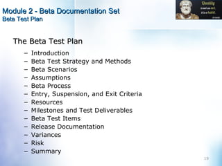Beta Test Methodology | PPT