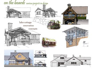 on the boards various projects in design
 