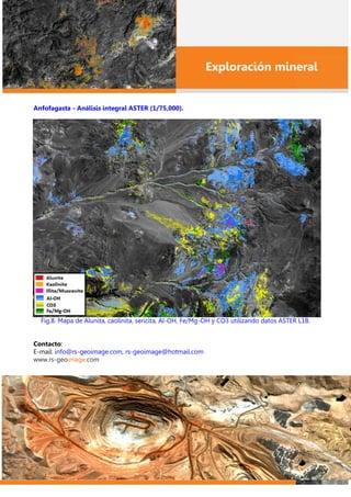 RS-GEOIMAGE Servicios en la exploración mineral utilizando imágenes satelitales
