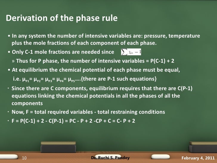 Phase Diagrams and Phase Rule